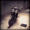 In garage.